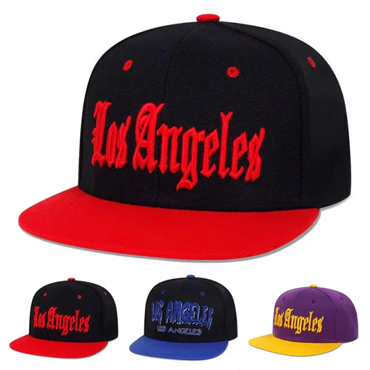 Los Angeles Embroidered Hip-Hop Snapback Cap