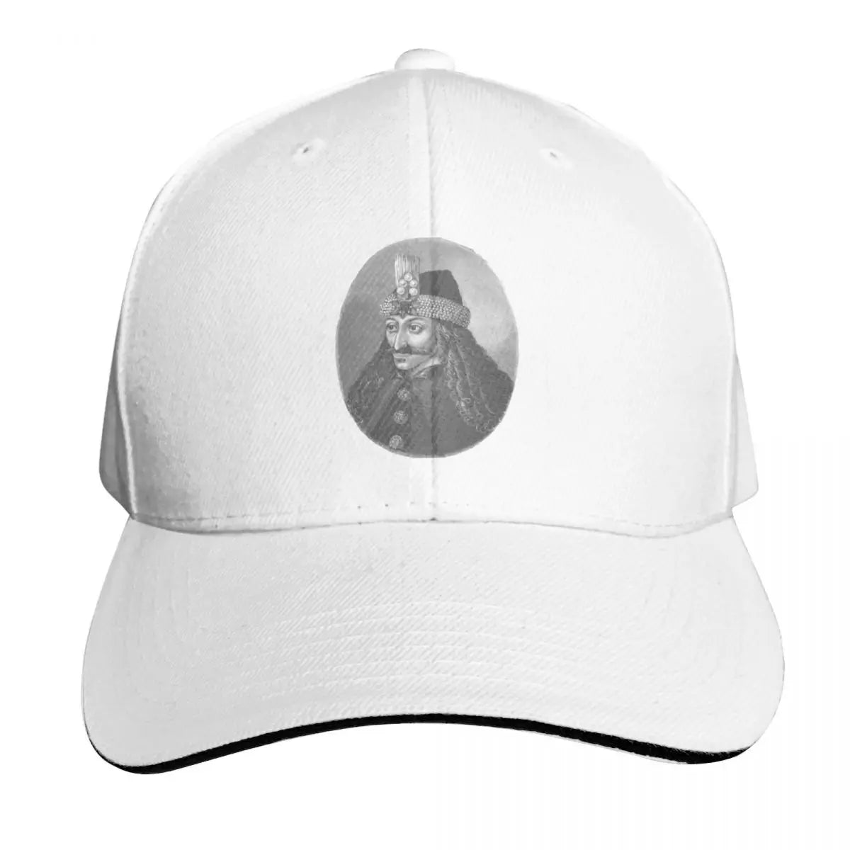 Vlad The Impaler Black And White Portrait Baseball Cap