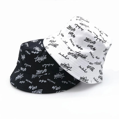 Double Sided Bucket Hat For Men Women Summer Unisex Fashion Cap