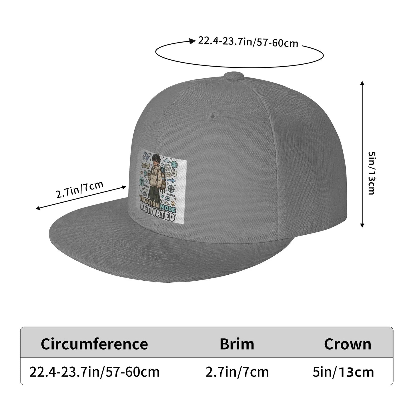 Vacation Mode Activated Snapback Cap