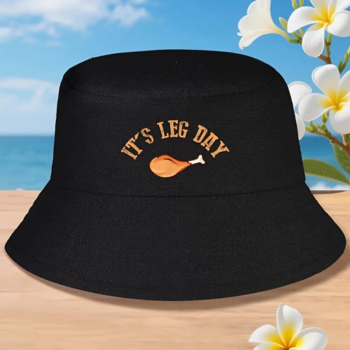 Fashion It's Leg Day Turkey Bucket Hat
