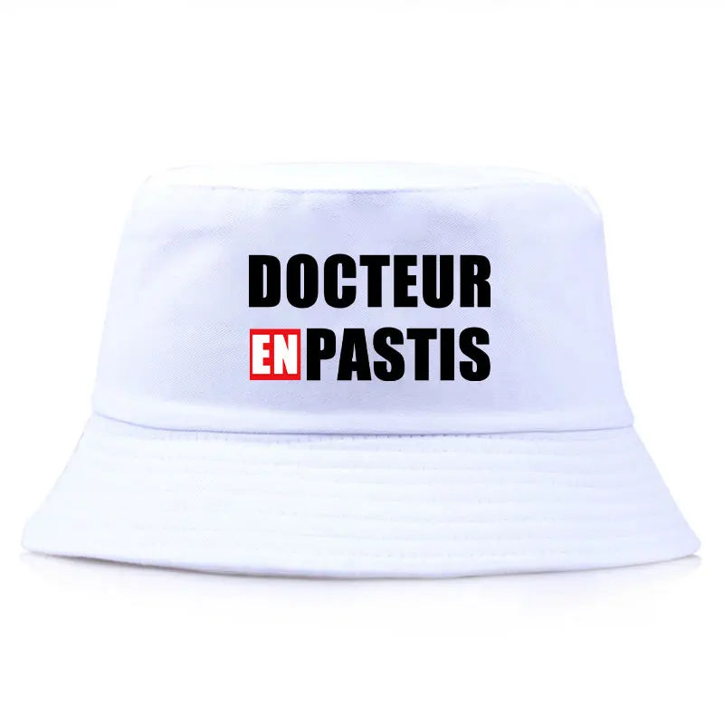 Docteur En Pastis Reversible Funny Bob Bucket Hat