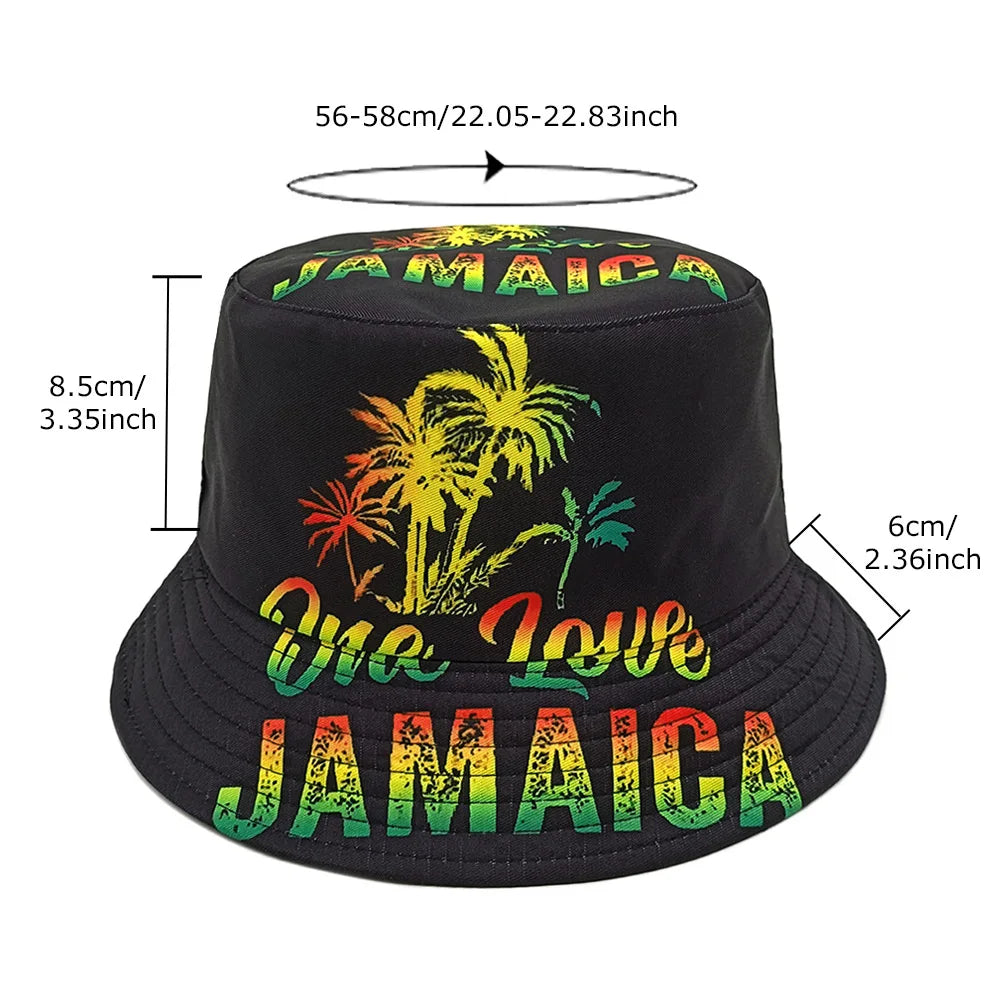 JANAICA One Love Print Bucket Hat Unisex