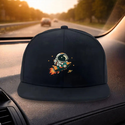 Space Astronaut Rocket Snapback Cap Hat