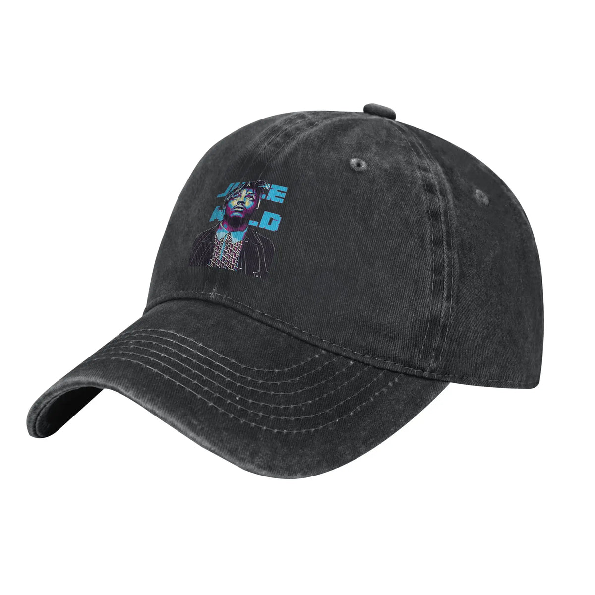Juice Wrld Distressed Denim Washed Baseball Cap