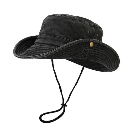 Newest Custom Logo Cotton Outdoor Travel Bucket Hat