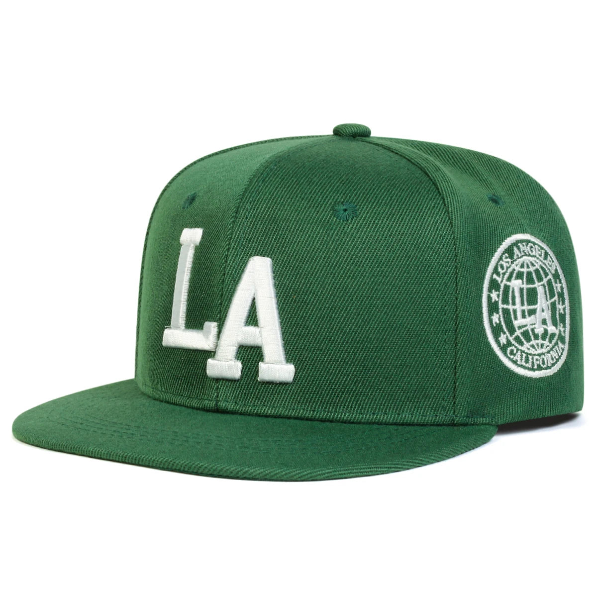 Letter Embroidered Hip Hop Snapback Cap