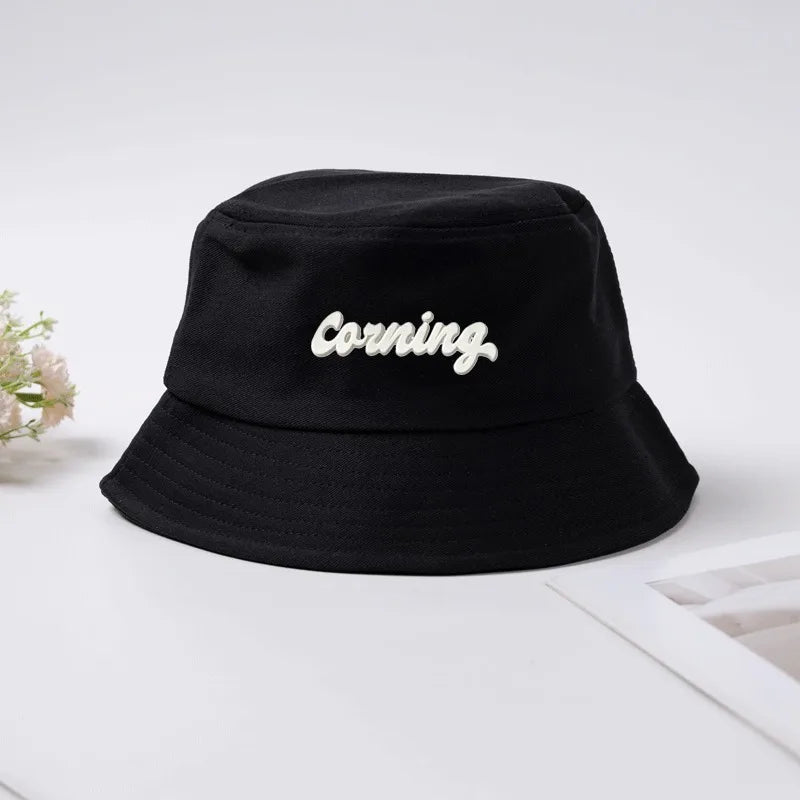 Custom Text Graphic Breathable Cotton Summer Bucket Hat