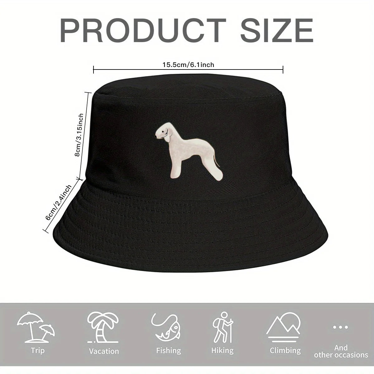 Vintage Terrier Embroidered Bucket Hat