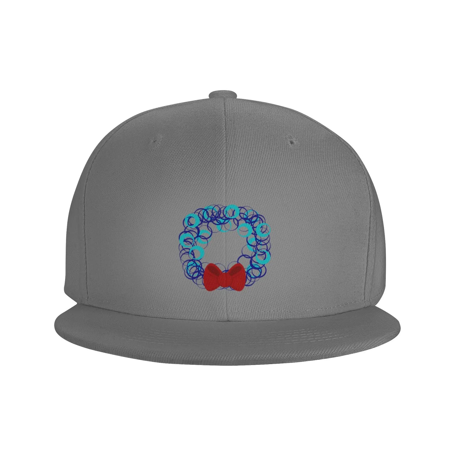 Wintery Holiday Wreath Snapback Cap