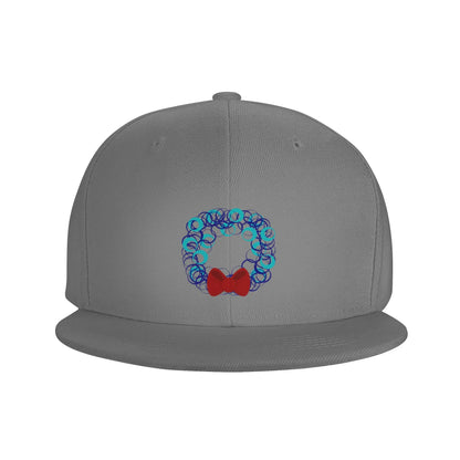 Wintery Holiday Wreath Snapback Cap