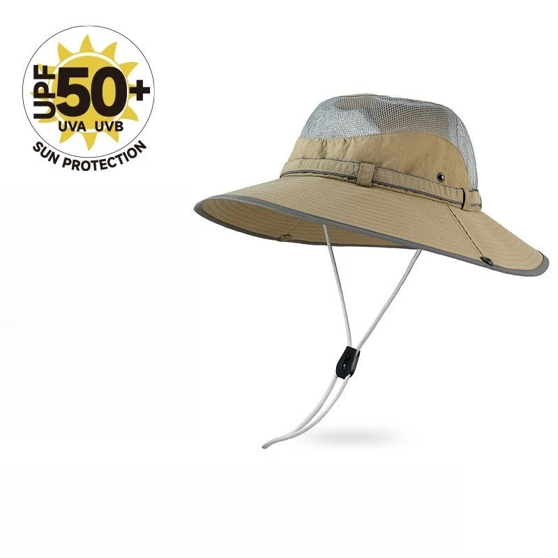 UPF 50+ Mesh Breathable Water-Resistant Bucket Hat