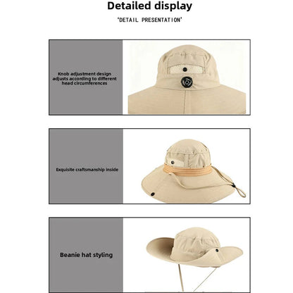 60-65CM Large Size Quick Dry UV Protection Bucket Hat