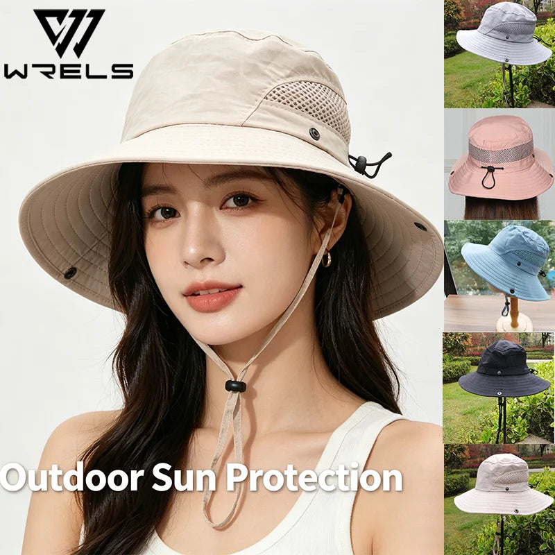 Kids Quick-Dry Mesh Breathable UV Protection Bucket Hat