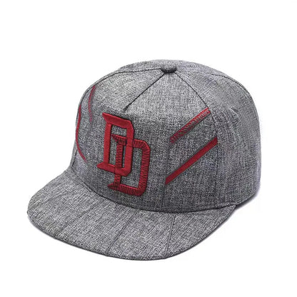 Luxury Unisex Letter Embroidered Flat Brim Snapback Cap