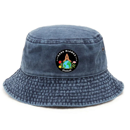 Custom Washed Cotton Bucket Hat Beach Vacation Style