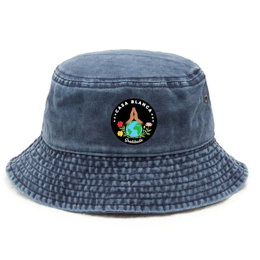 Custom Washed Cotton Bucket Hat Beach Vacation Style