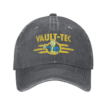 Vaults-Tec Distressed Denim Baseball Cap