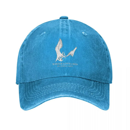 Playboi Carti Distressed Denim Baseball Cap