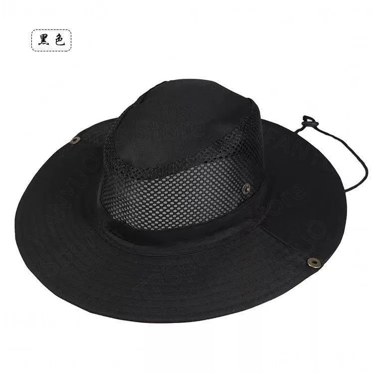 Breathable Mesh Collapsible Outdoor Fishing Bucket Hat