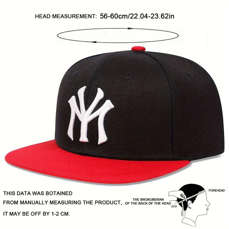 Unisex Letter Embroidered Adjustable Hip-Hop Trucker Snapback Cap