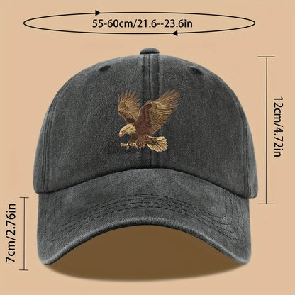 Eagle Print Outdoor Baseball Cap