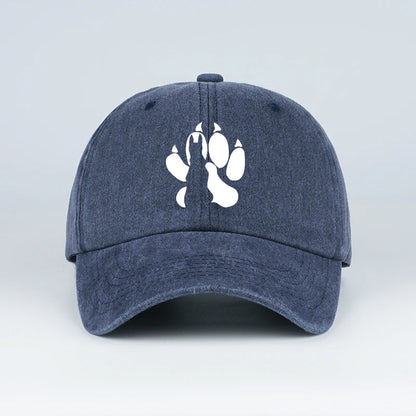 Wolf Paw Washed Vintage Baseball Cap