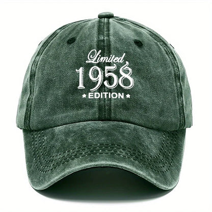 49.73 Meter Washed Letter Baseball Cap