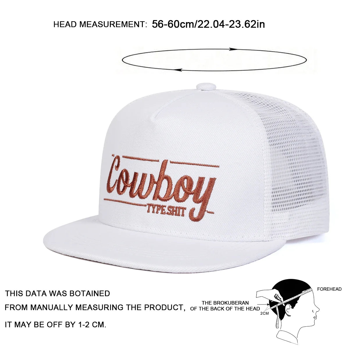 Unisex Letter Embroidery Hip- Hop Net Hats Spring Summer Outdoor