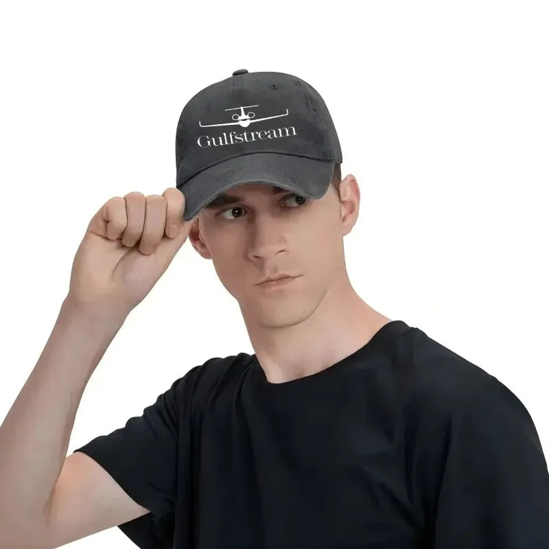 Gulfstream Logo Cotton Baseball Cap