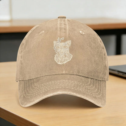 Funny Chihuahua Meme Washed Baseball Cap
