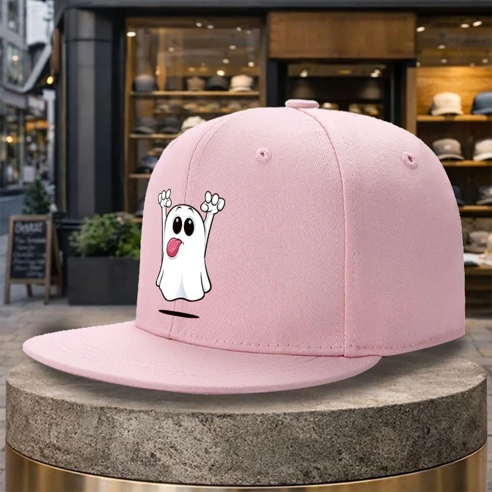 Funny Cartoon Ghost Snapback Cap