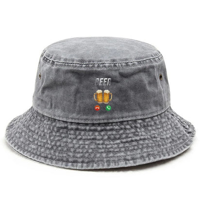 Customize Cotton Washed Bucket Hat Vintage Fishing Hat