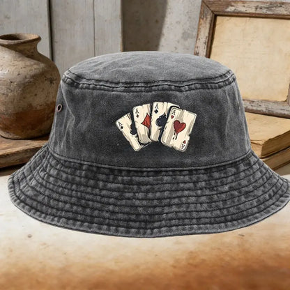 Retro Washed Cotton Bucket Hat Streetwear Fisherman Cap