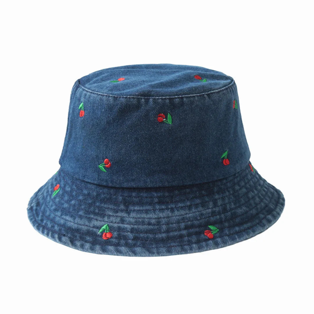 New Summer Hat For Women Denim Bucket Hat