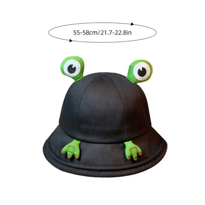 Cute Frog Shaped Cartoon Frog Bucket Hat