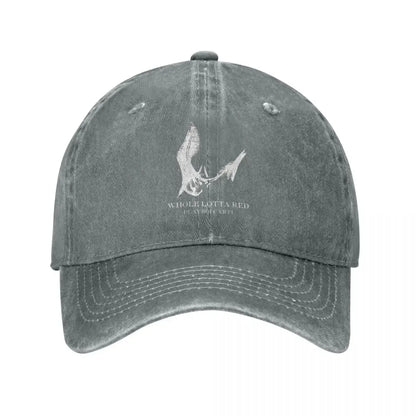 Playboi Carti Distressed Denim Baseball Cap