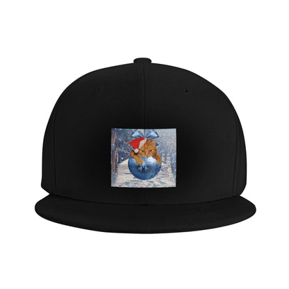 Christmas Cat Snapback Cap