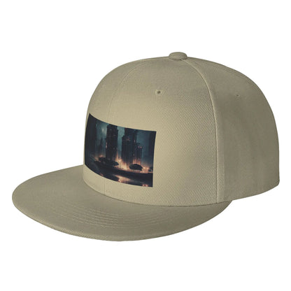 Night City Fashion Visor Snapback Cap