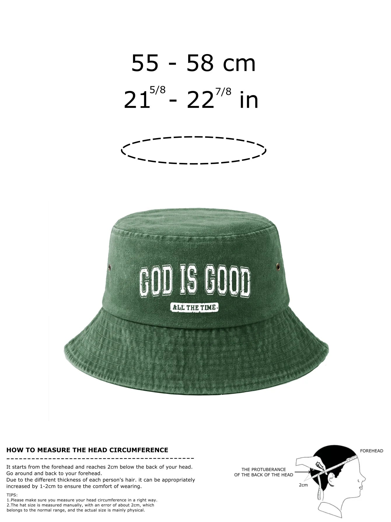 Reversible God Is Good Bucket Hat
