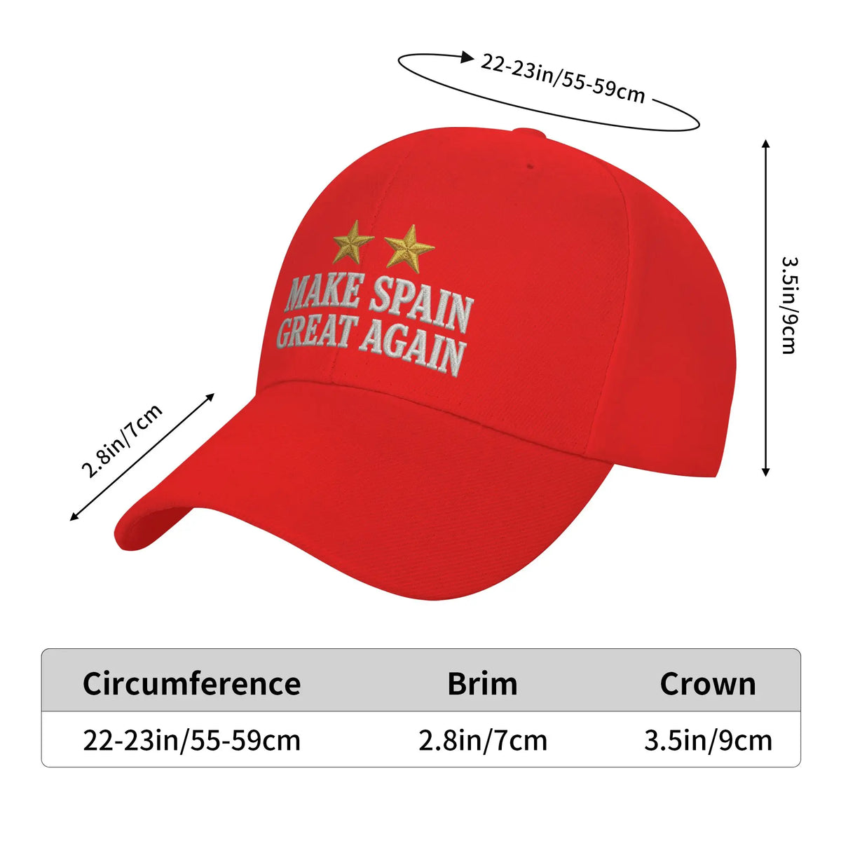 Make Spain Great Again Baseball Cap