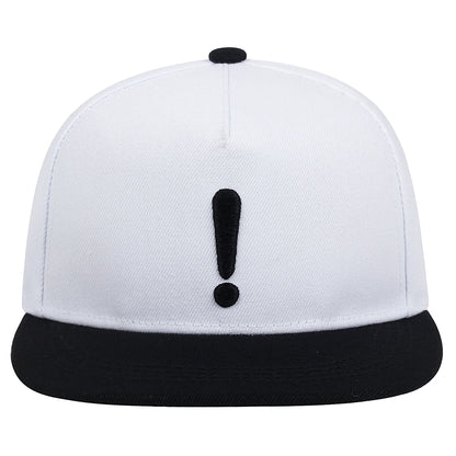 Exclamation Point Embroidery Hip Hop Snapback Cap