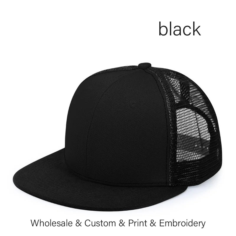 Custom Logo Embroidered Trucker Snapback Cap