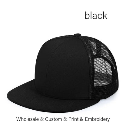 Custom Logo Embroidered Trucker Snapback Cap