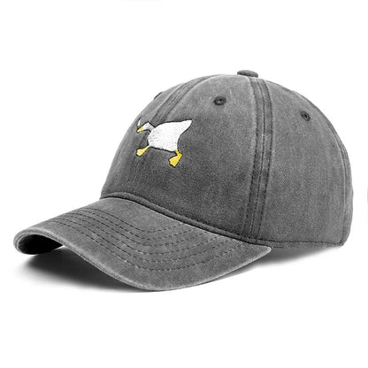 Goose Pattern Embroidered Urban Style Baseball Cap