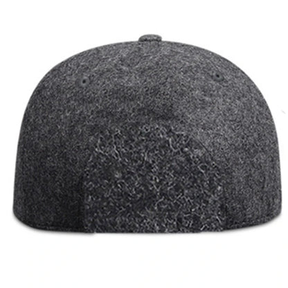 Woolen New York Fitted Flat Brim Snapback cap
