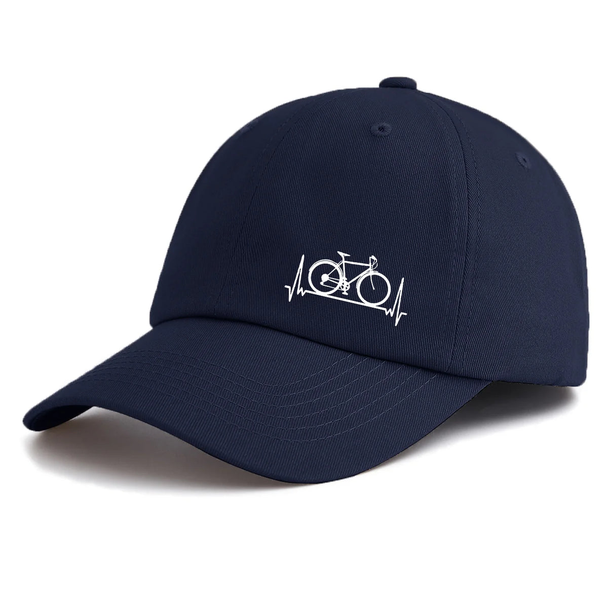 Minimalist Retro Bicycle Print Baseball Cap