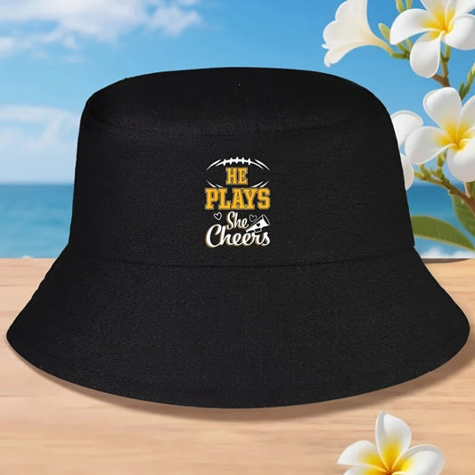 Football Cheer Mom Graphic Football Cheer Mom Graphic Bucket Hat
