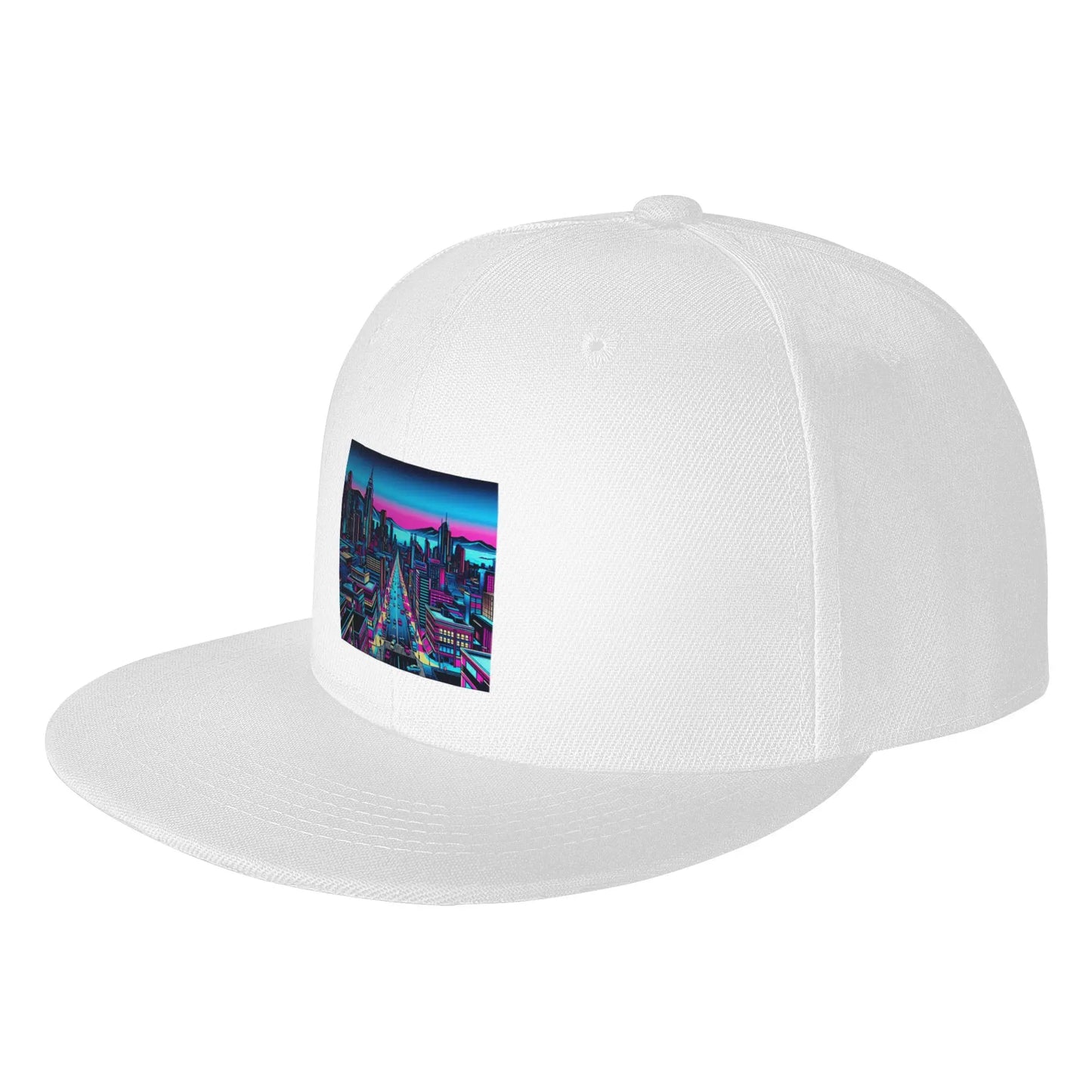 Neon City Night Snapback Cap
