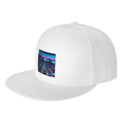 Neon City Night Snapback Cap